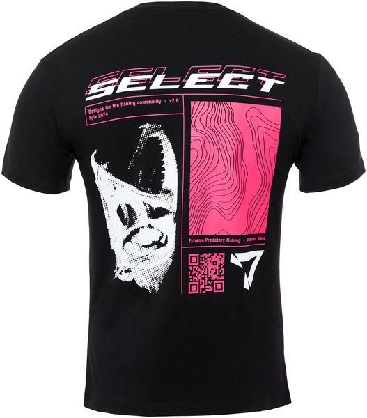 Футболка Select T-Shirt Lines Fish XXXL Black 1870.76.53 фото