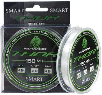 Леска Smart Monofilo Thor 150m (clear) 0.25mm 10lb/4.8kg 1300.38.22 фото