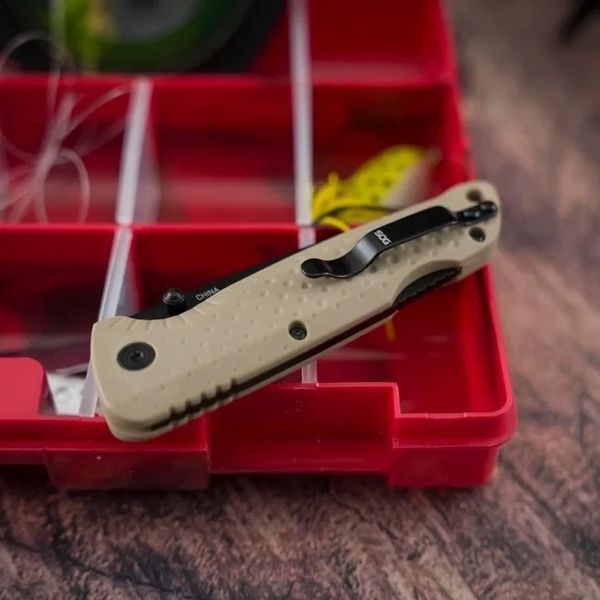 Ніж SOG Adventurer LB Black Blade FDE 1258.03.18 фото