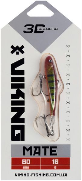Балансир Viking Fishing Mate Ice Jig 60mm 17g #17 Brown Perch 1919.05.24 фото