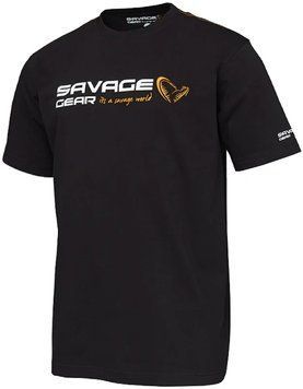Футболка Savage Gear Signature Logo T-Shirt S ц:black ink 1854.44.30 фото