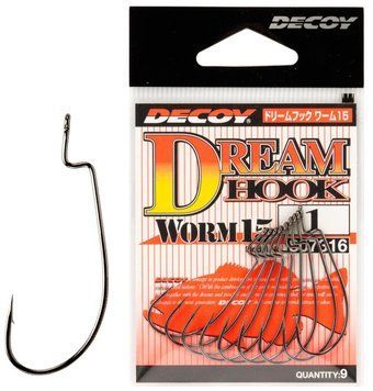 Крючок Decoy Worm15 Dream Hook #6 (9 шт/уп) 1562.02.64 фото