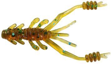 Силикон Reins Ring Shrimp 3" 565 Motor Oil Green Flake (10 шт/уп.) 1552.06.10 фото
