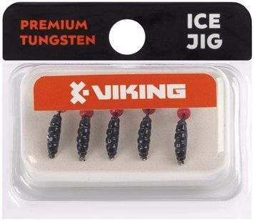 Мормышка вольфрамовая Viking Fishing Shrimp+bead 0.64g 8mm Black+R (5шт) 1919.03.96 фото