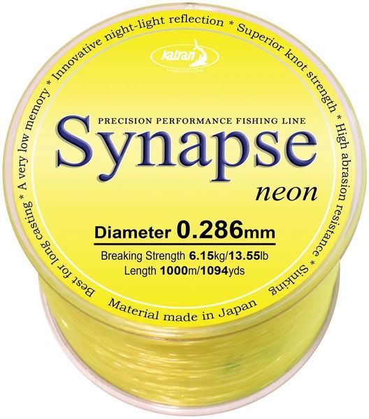 Леска Katran Synapse Neon 1000m (neon-yellow) 0.286mm 13.55lb 3500.00.18 фото