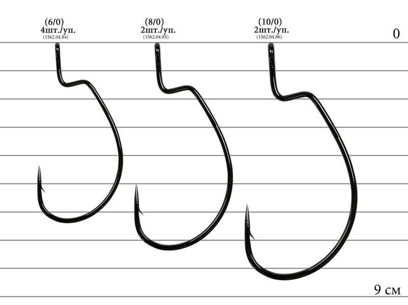 Крючок Decoy Worm26 Kg Hook Magnum #10/0 (2 шт/уп) 1562.04.86 фото