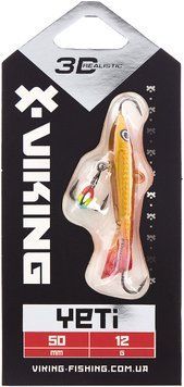 Балансир Viking Fishing Yeti Ice Jig 50mm 12.0g #8 Candle Flame 1919.02.14 фото