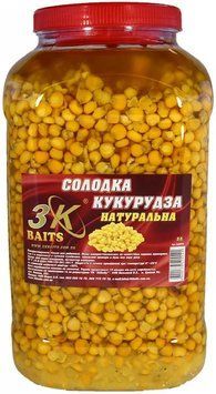 Зерновая смесь 3KBaits Сладкая кукуруза (натуральная) банка 5л 1861.03.40 фото
