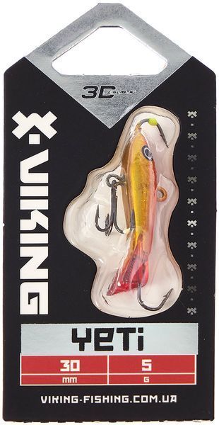 Балансир Viking Fishing Yeti Ice Jig 30mm 5.0g #8 Candle Flame 1919.01.82 фото
