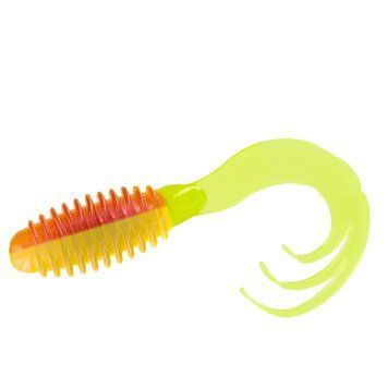 Силикон Big Bite Baits Ring Triple Tip Grub 2" 10pc #Yellow Jacket (2317438) 2317438 фото