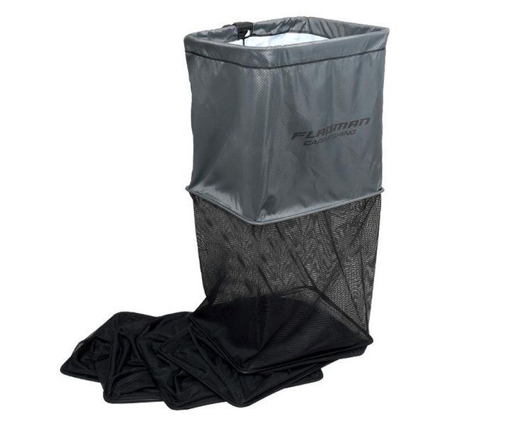 Садок прямоугольный Flagman Keepnet 50x40см black color Double thick nylon mesh FZ50401300 фото