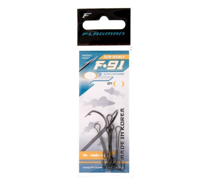 Двійники Flagman F-91 Slim Double Hook №8 FDS-08 фото