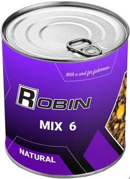 Зернова суміш Robin Мікс 6 Зерен Натурал 900 мл (ж/б) 494.00.23 фото