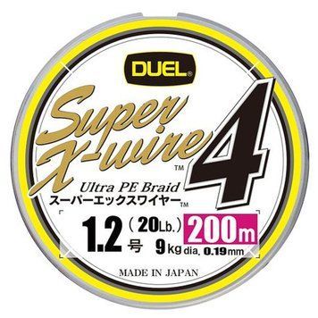 Шнур Duel Super X-Wire 4 200m 0.21mm 10kg 5Color Yellow Marking #1.5 (H3592N-5CR) H3592N-5CR фото