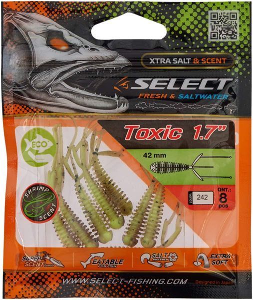 Силикон Select Toxic 1.7" #242 (8 шт/уп) 1870.73.22 фото