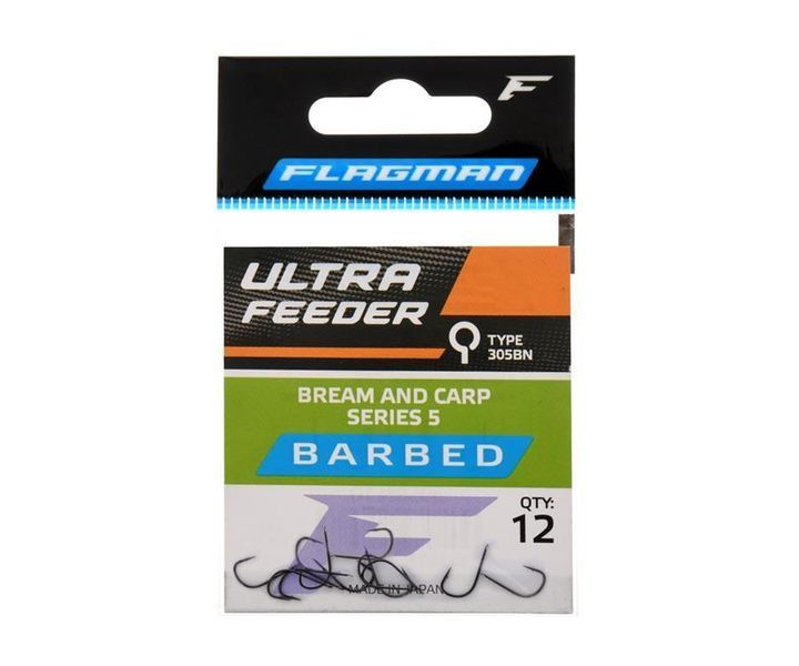 Крючки Flagman Ultra Feeder Bream And Carp Series 5 №12 305BN-12 фото