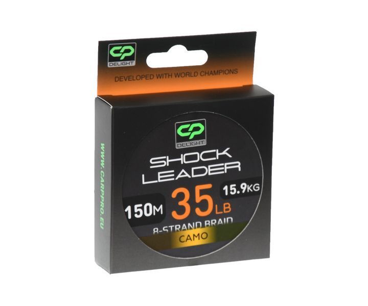 Шок-лидер Carp Pro Delight Shock Leader Х8 Camo 150м 35lb CP35-8-150 фото