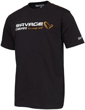 Футболка Savage Gear Signature Logo T-Shirt XL ц:black ink 1854.44.32 фото