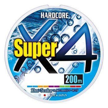 Шнур Duel Hardcore Super X4 200m 5Color 10kg 0.21mm #1.5 (H4308-5C) H4308-5C фото