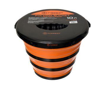 Відро силіконове з кришкою Forrest Folding Bucket Orange with cover 10 л FFB10O-C фото