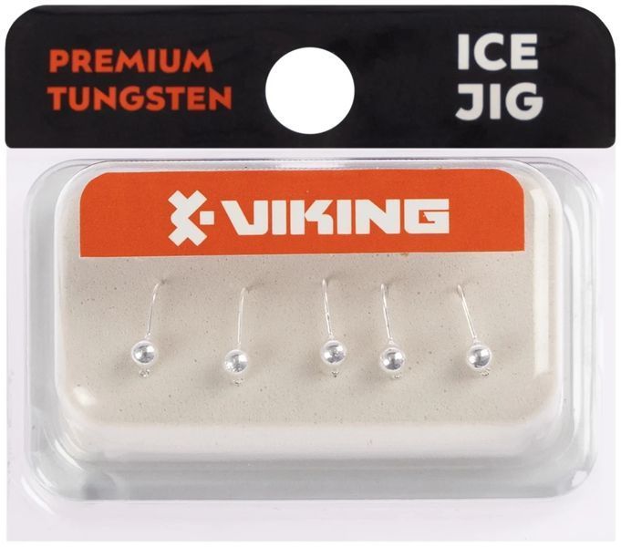 Мормышка вольфрамовая Viking Fishing Round 0.19g 2.5mm Silver (5шт) 1919.03.33 фото
