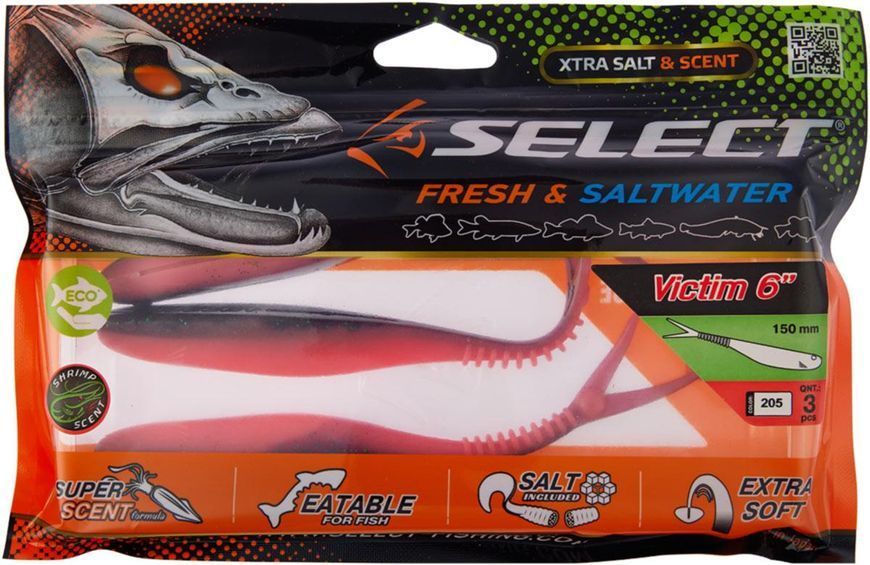 Силикон Select Victim V-Tail 6" #205 (3 шт/уп) 1870.74.54 фото
