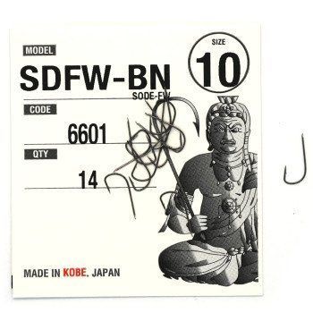 Крючки Fudo Sode-FW Black 10 (14 шт.) (FHBN660110) FHBN660110 фото