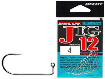 Крючок Decoy JIG12 Fine Wire #2 (9 шт/уп) 1562.04.36 фото