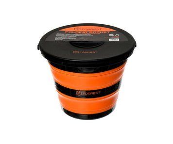 Відро силіконове з кришкою Forrest Folding Bucket Orange with cover 10 л 5 л. FFB5O-C фото