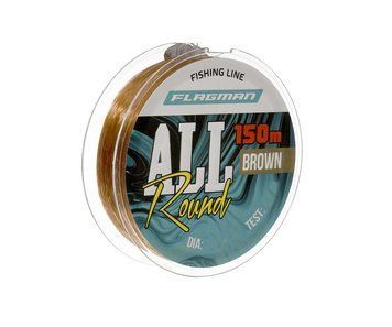Леска Flagman All Round Fishing-Line 150м Brown 0.28мм FLL-028 фото