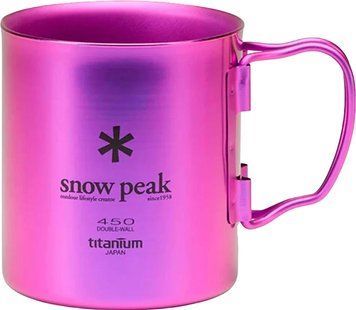Термокружка Snow Peak MG-053PR-US Ti-Double 0.45l Purple 1200.05.62 фото