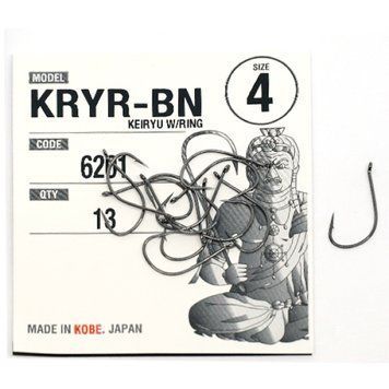 Гачки Fudo Keiryu W/Ring Black 6 (14 шт.) (FHBN62016) FHBN62016 фото