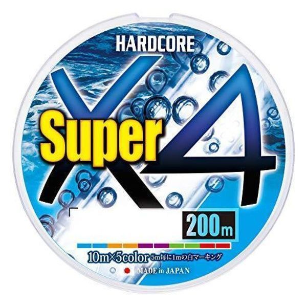 Шнур Duel Hardcore Super X4 200m 5Color 13kg 0.24mm #2.0 (H4309-5C) H4309-5C фото
