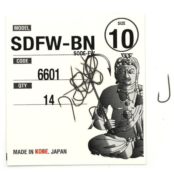 Крючки Fudo Sode-FW Black 10 (14 шт.) (FHBN660110) FHBN660110 фото