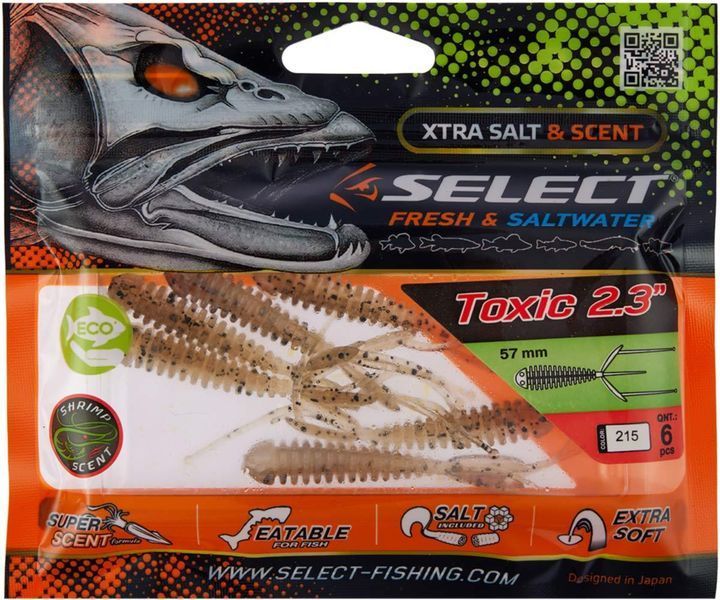 Силикон Select Toxic 2.3" #215 (6 шт/уп) 1870.73.23 фото