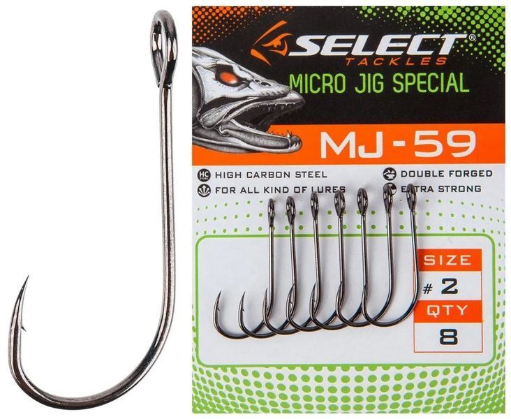Крючок Select MJ-59 Micro Jig Special #8 (10 шт/уп) 1870.50.42 фото