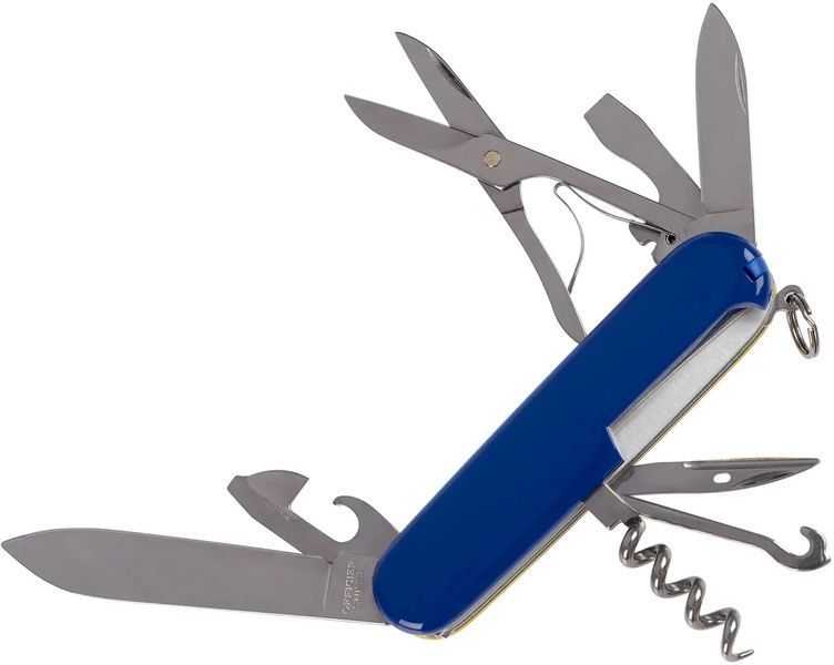 Ніж VICTORINOX 1.3703.8.2 Climber Ukraine ц: жовтий/синій 61.91.51 фото