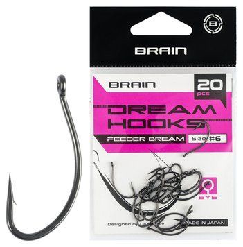 Гачок Brain Dream Hooks Feeder Bream #6 (20шт/уп) 1858.55.62 фото