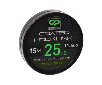 Поводочный материал в оболочке Carp Pro Deligth Soft Coated Hooklink Weby Green 15м 25lb CP4610-025 фото