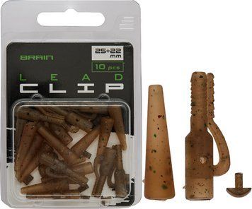 Безпечна кліпса Brain Lead Clip With Cone 25+22mm Camo (10 шт/уп) SGXA-CA02 1858.25.06 фото