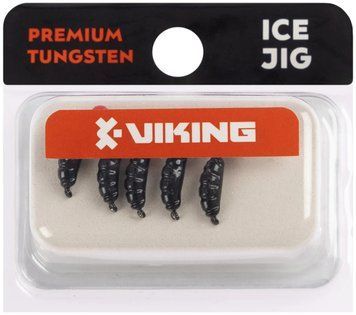 Мормышка вольфрамовая Viking Fishing Shrimp+bead 0.95g 9mm Black+R (5шт) 1919.04.01 фото