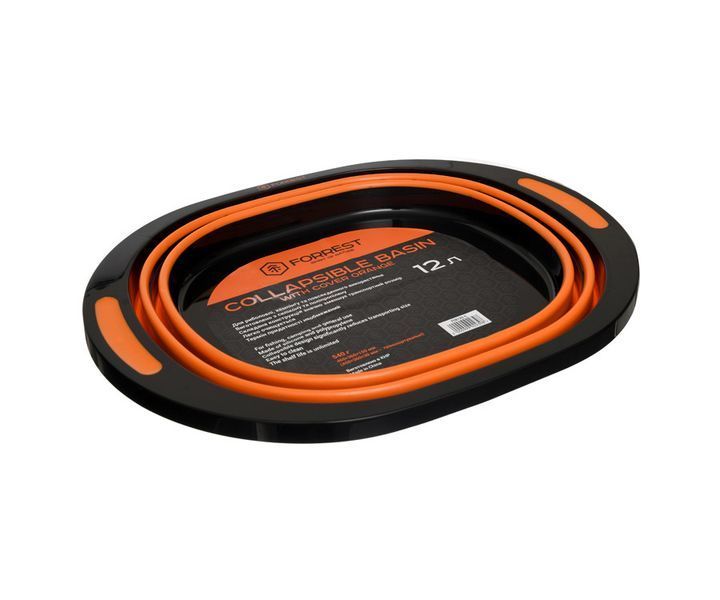Відро силіконове Forrest Collapsible Basin Orange 12 л FCB12O-C фото