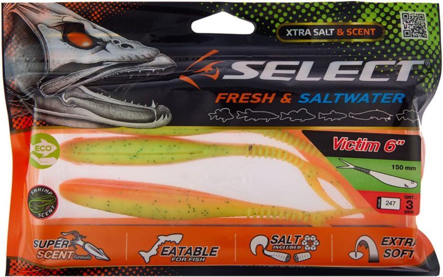 Силикон Select Victim V-Tail 6" #247 (3 шт/уп) 1870.74.56 фото