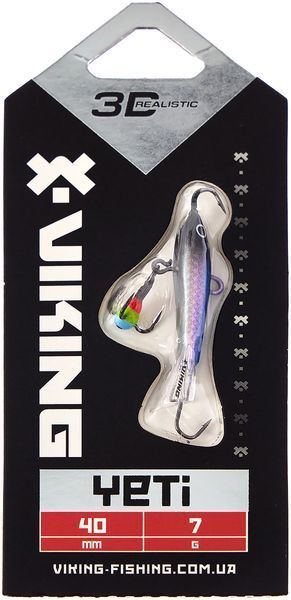 Балансир Viking Fishing Yeti Ice Jig 40mm 7.0g #1 Blue Glam 1919.01.91 фото