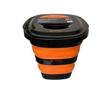 Відро силіконове з кришкою Forrest Collapsible Bucket with cover 19 л FCB19O-C фото