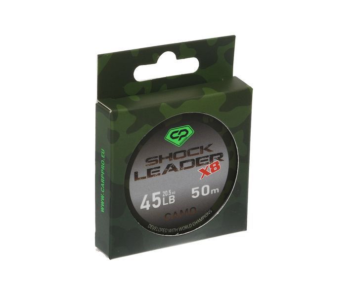 Шок-лидер Carp Pro Diamond Shock Leader Х8 Camo 50м 45lb CP45-8-50 фото