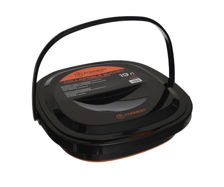 Відро силіконове з кришкою Forrest Collapsible Bucket with cover 19 л FCB19O-C фото