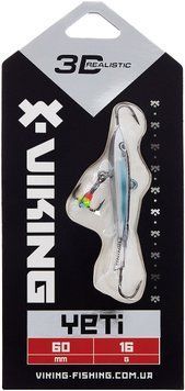 Балансир Viking Fishing Yeti Ice Jig 60mm 16.0g #14 Dark Mackerel 1919.02.36 фото
