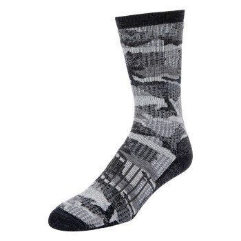 Носки Simms Merino Midweight Hiker Sock Hex Flo Camo Carbon L (13143-008-40) 13143-008-40 фото