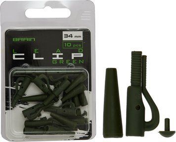 Безпечна кліпса Brain Lead Clip With Stopper 34mm Green (10 шт/уп) SGXA-90472 1858.24.99 фото